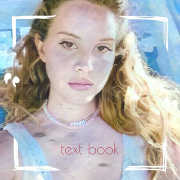 Lana Del Rey-Text Book cover art