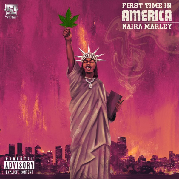 Naira Marley-First Time In America cover art