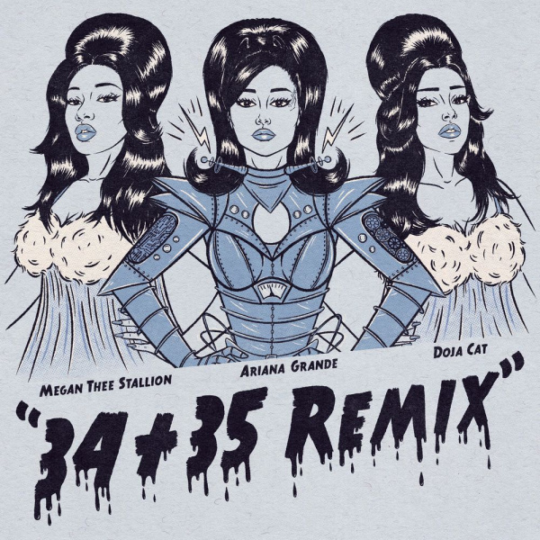 Ariana Grande-34+35 Remix cover art