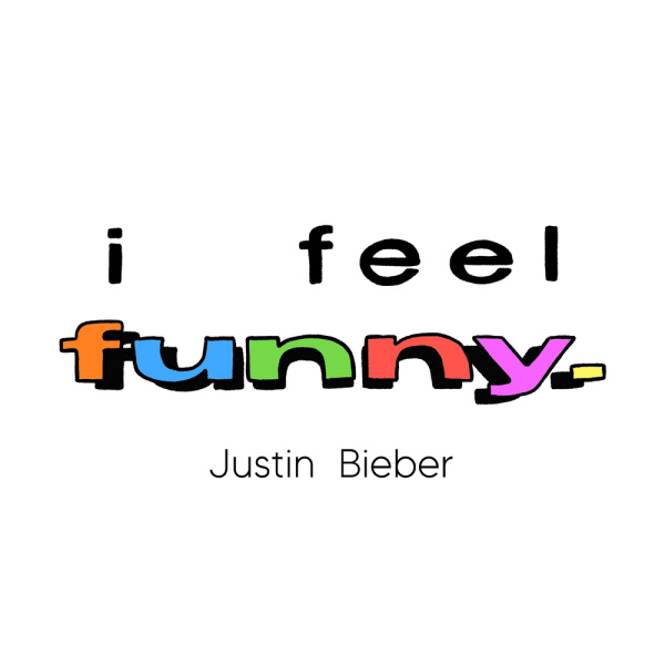 Justin Bieber-I Feel Funny cover art