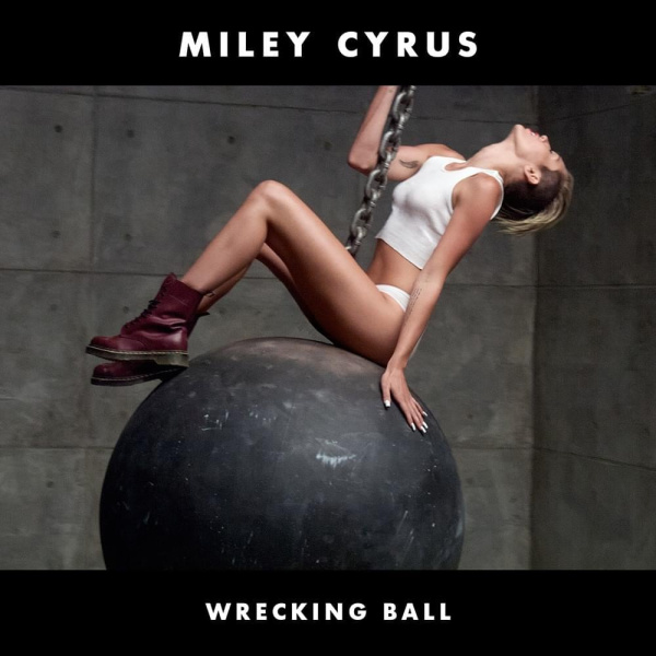 Miley Cyrus-Wrecking Ball cover art