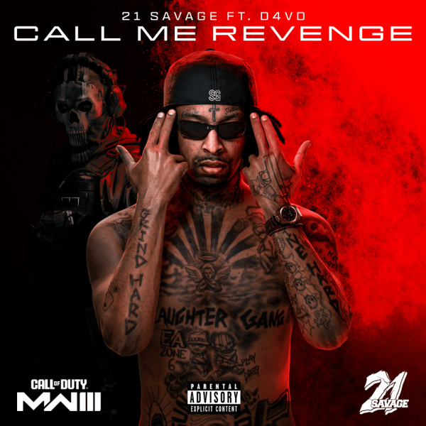 21 Savage, d4vd-Call Me Revenge (Call of Duty: Modern Warfare 3) cover art